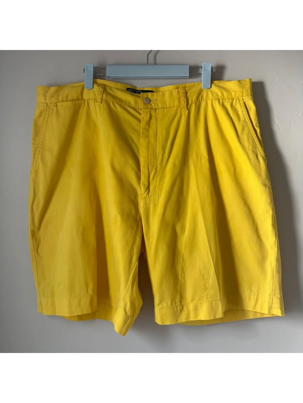 Vintage 90s/Y2K Polo Ralph Lauren Bright Yellow Chino Shorts Men’s | 40
